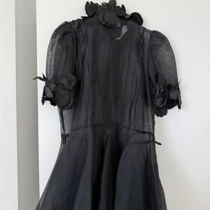 Zimmermann black mini dress
